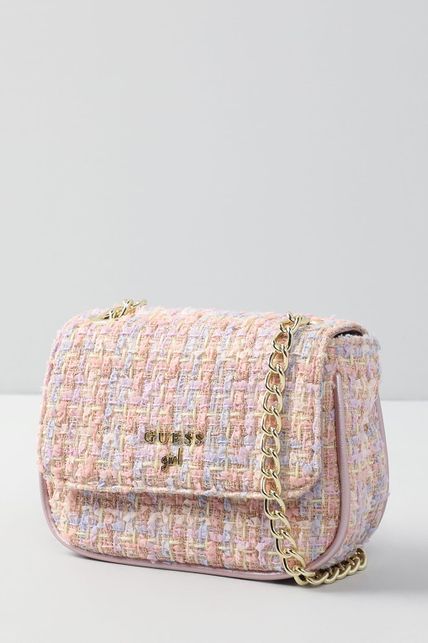 Розова чанта букле Guess girl