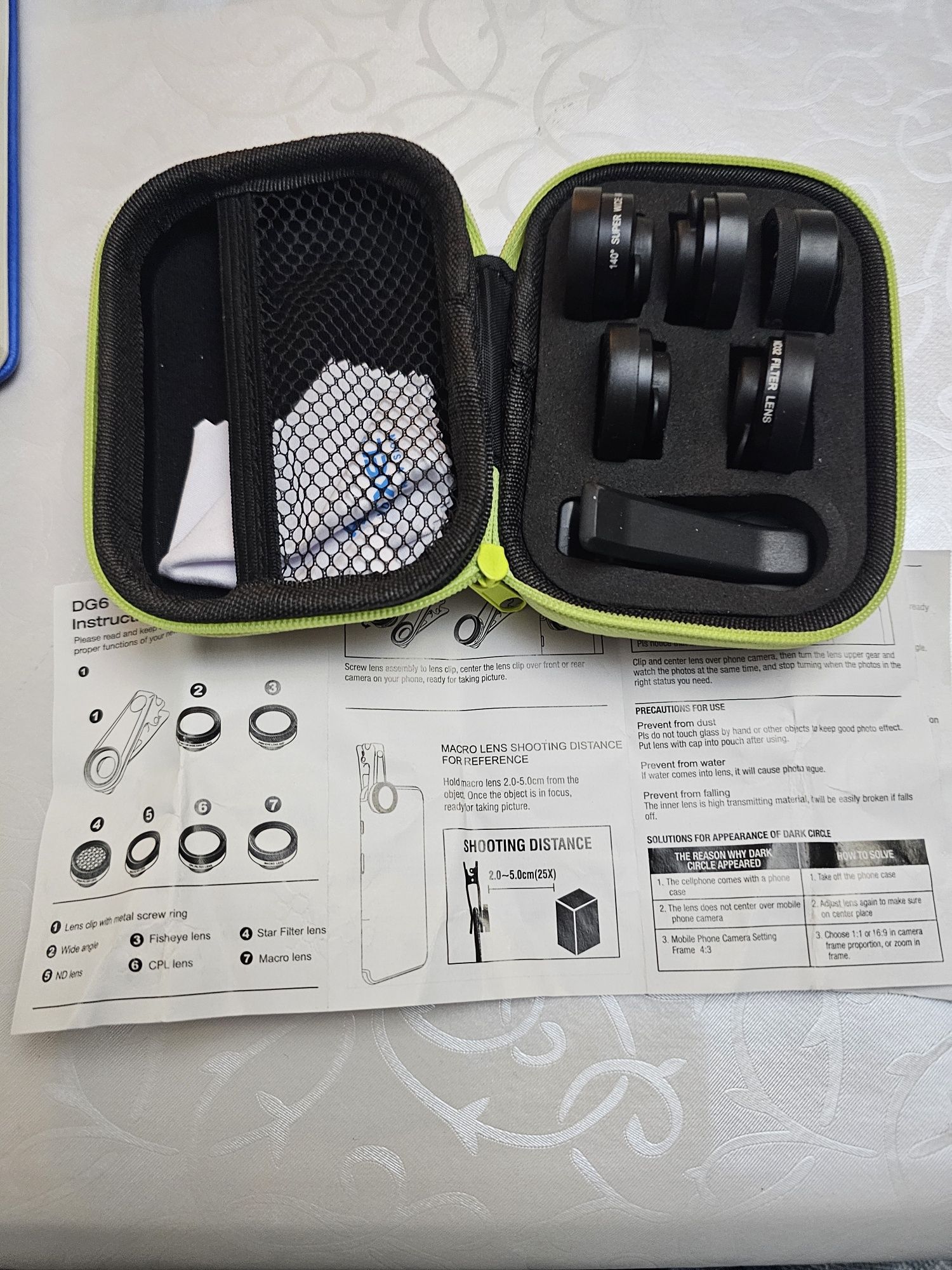 Set lentile smartphone
