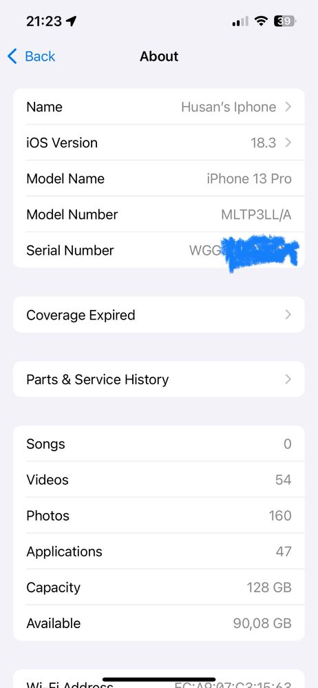 Iphone 13 pro 128Gb  LL/A