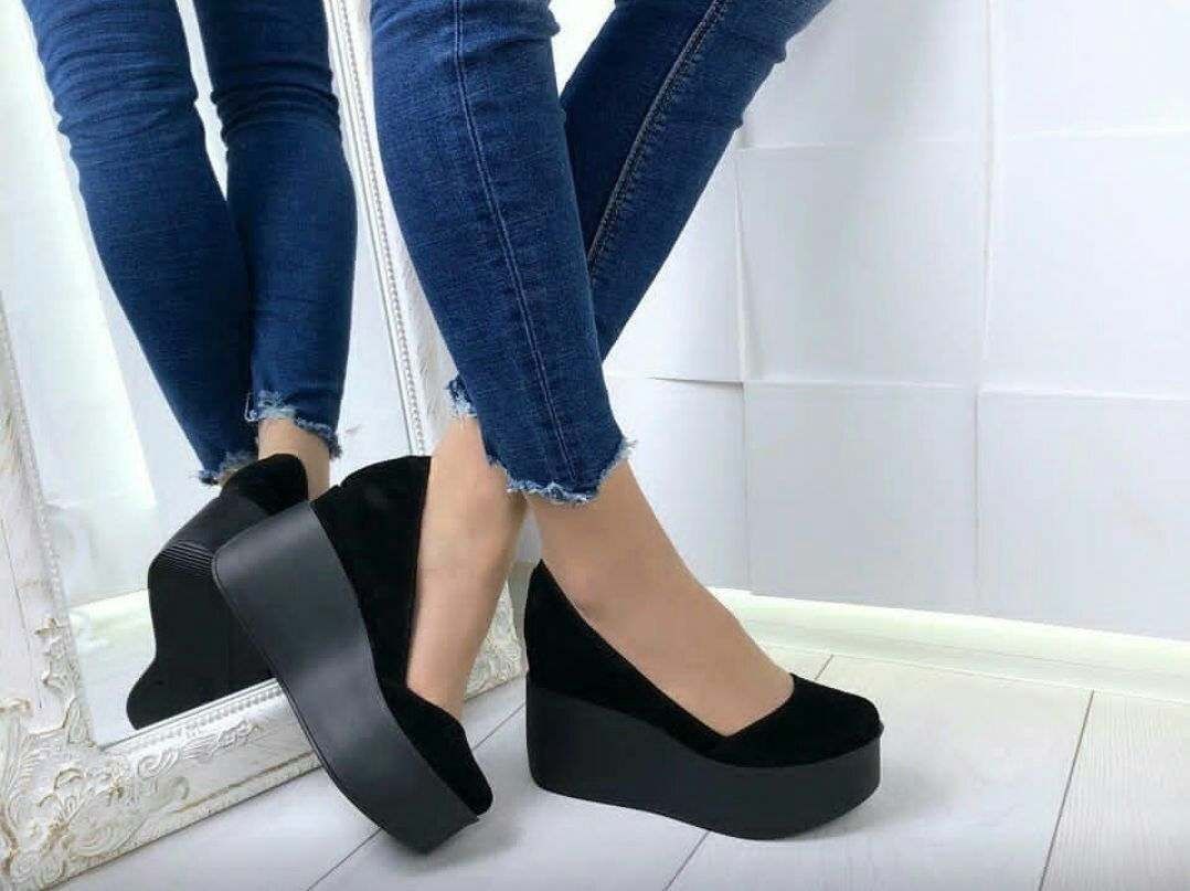 Туфли замшевые новые