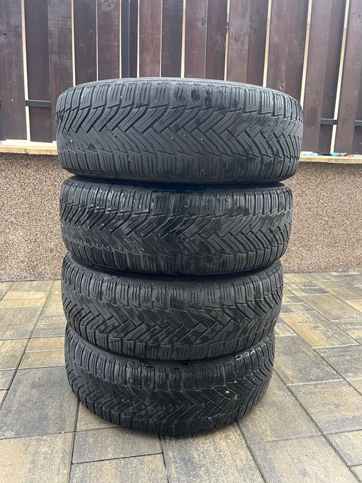 Set 4 jante tabla cu Anvelope M+S-IARNA Michelin.195/65 R16 5x112