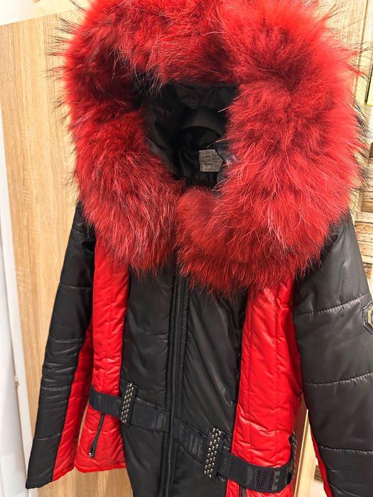 Дамско зимно яке Братан естествен косъм лисица М размер