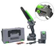 Акумулаторен мини верижен трион 20см - смазване на веригата HAWEK