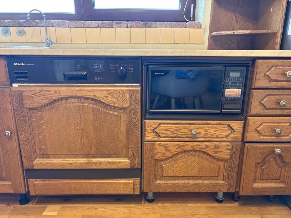 Vand bucatarie lemn stejar cu ghiuveta franke si baterie