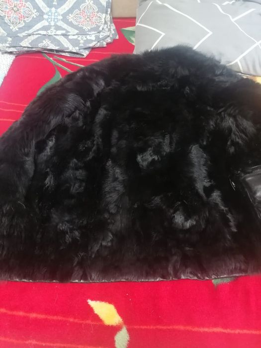 Кожаная дубленка