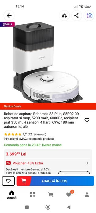 Aspirator robot Roborock Xiaomi