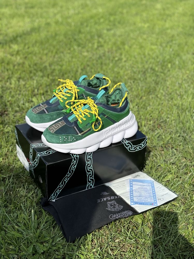 Versace chain reaction green white Verificare colet vapormax