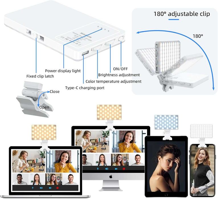 Преносима селфи лампа SHGUMITE с 80 LED диода