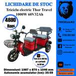 Triciclu tuk tuk Thor Travel electric lichidarestoc Agramix