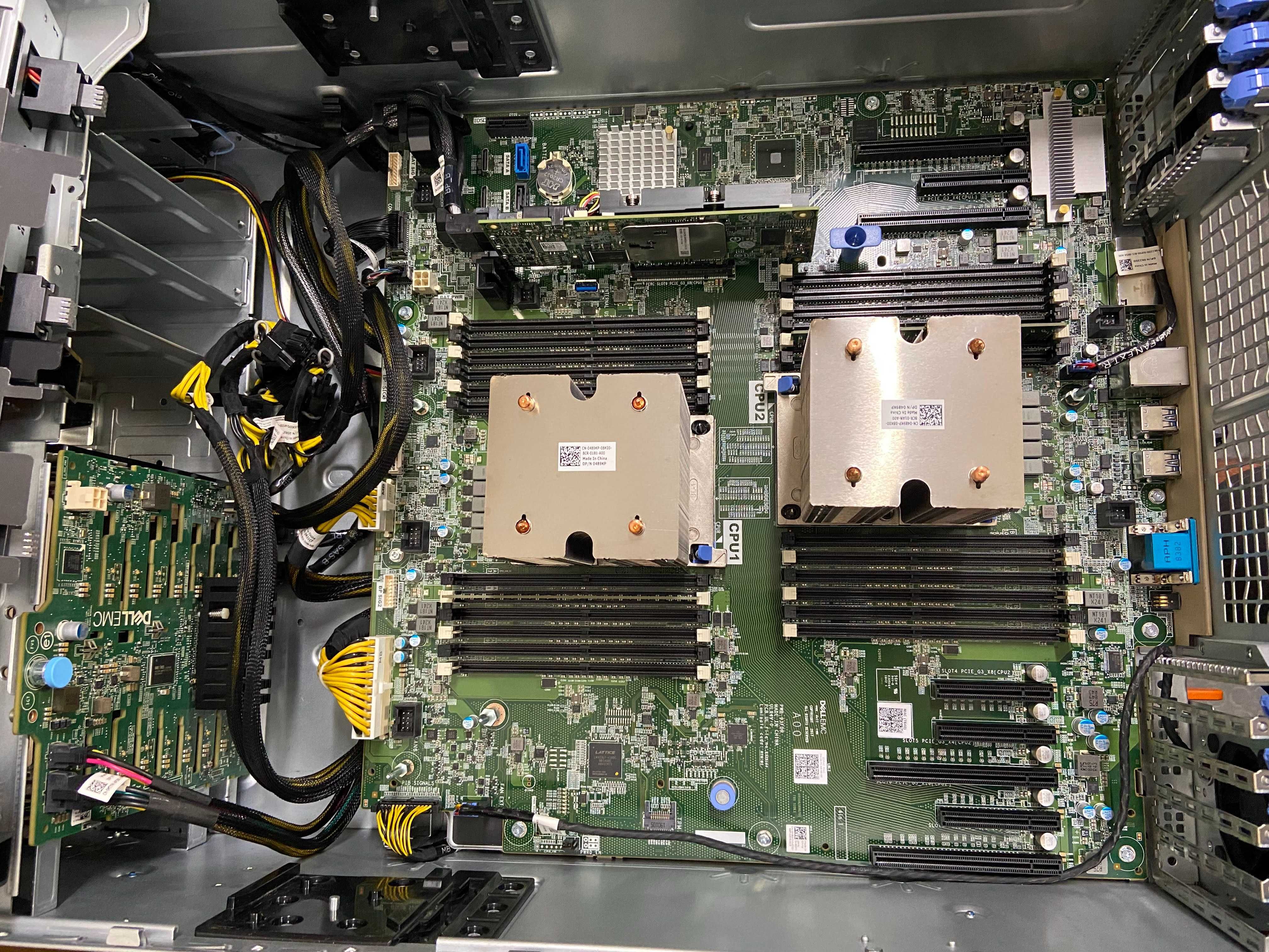 Dell T640 2*Xeon Gold 6150 36c/72t, 128GB DDR4, GPU, RAID сървър ML AI