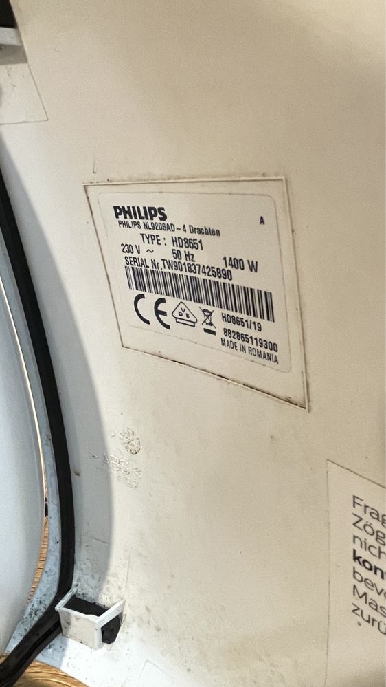 Кафемашина PHILIPS HD8651/19