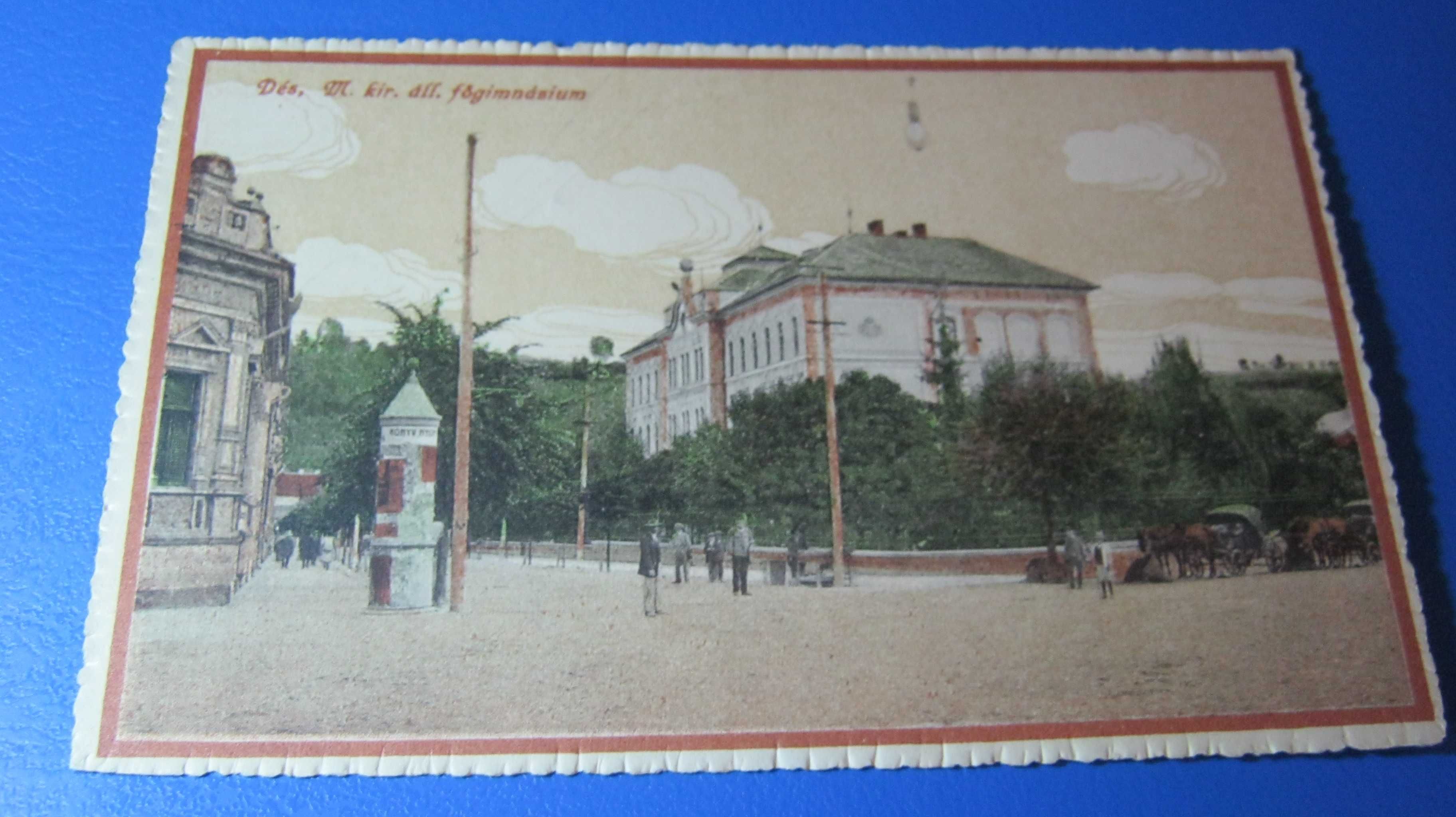 Ilustrata veche/Carte Postala DEJ(Des)/Liceul Maghiar Regal/1916.KuK.