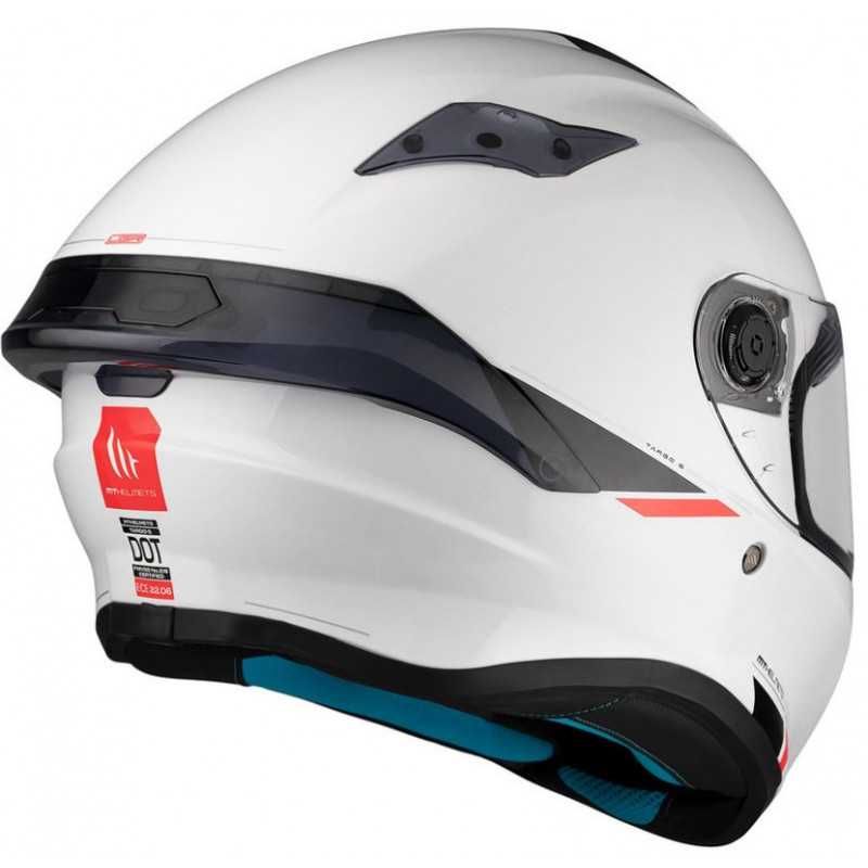 Каска MT Targo S Solid A0 GLOSS PEARL WHITE Размери 2XS,XS,S,M,L,XL
