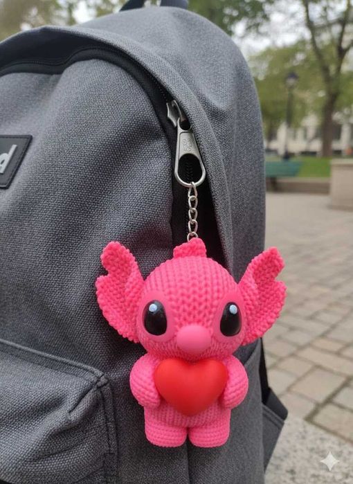 Stitch & Angel. Breloc cuplu