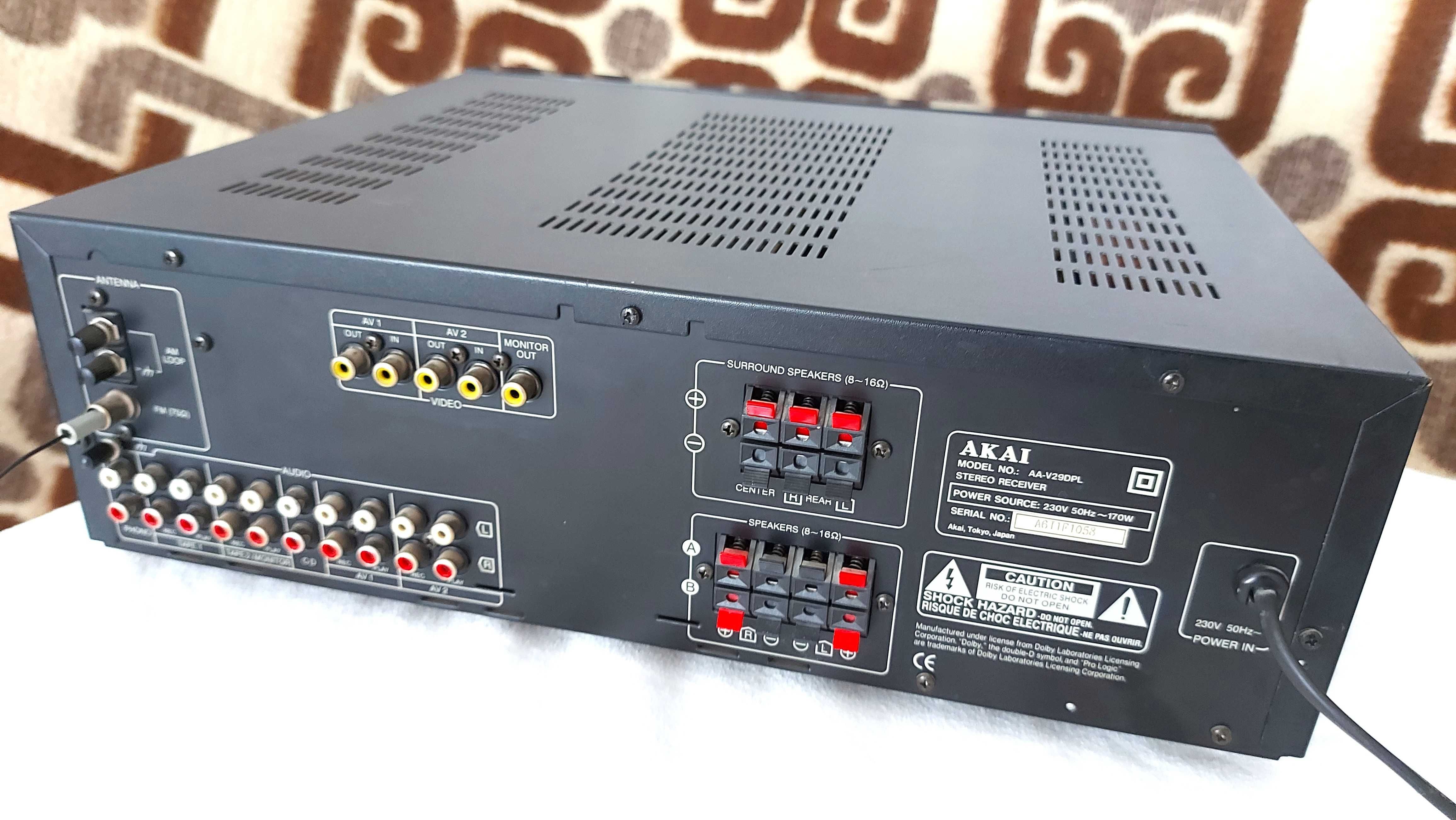 Receiver amplituner Akai AA V29DPL cu telecomanda