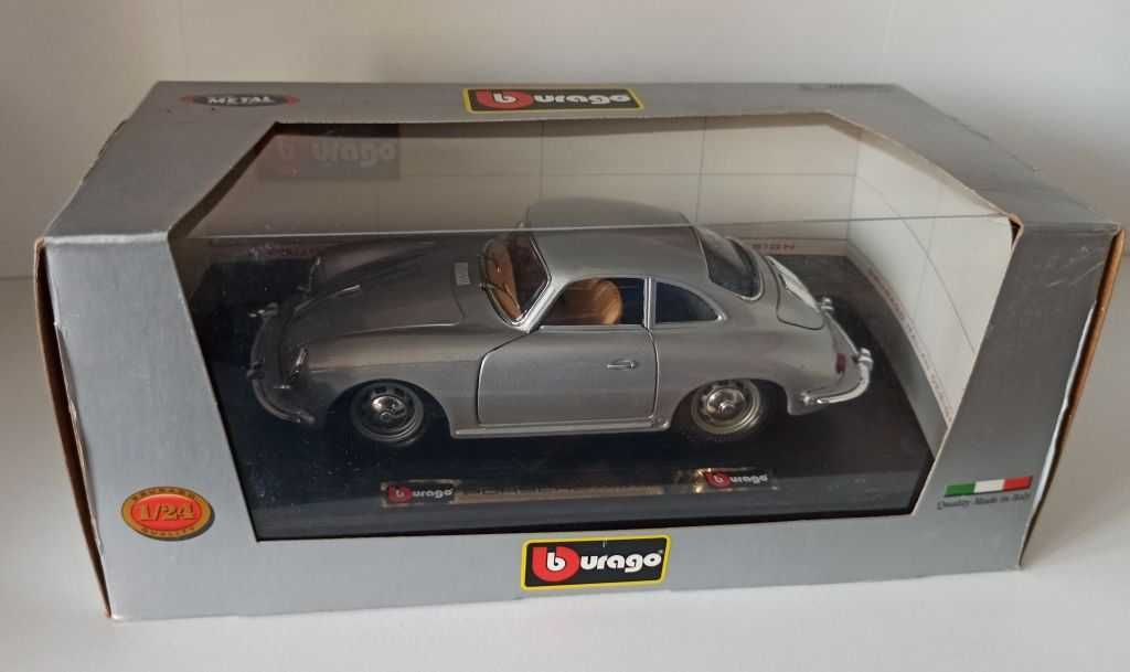 Macheta Porsche 356 B Coupe 1961 silver - Bburago 1/24