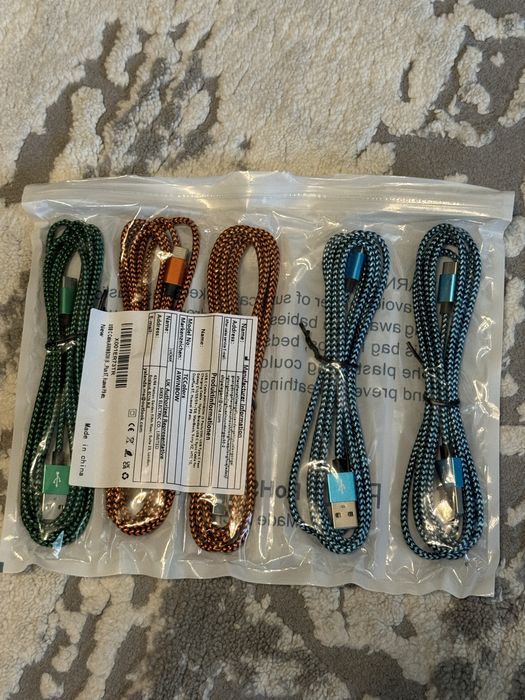 Cablu Incarcator Mufa C USB set x5 Nou Sigilat