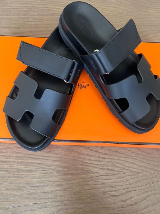 Шлепанцы. Hermes. Натуральная кожа