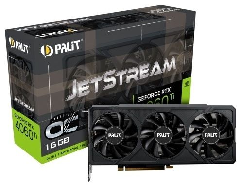 Видеокарта Видеокарта Palit GeForce RTX 4060 Ti JetStream 16 gb