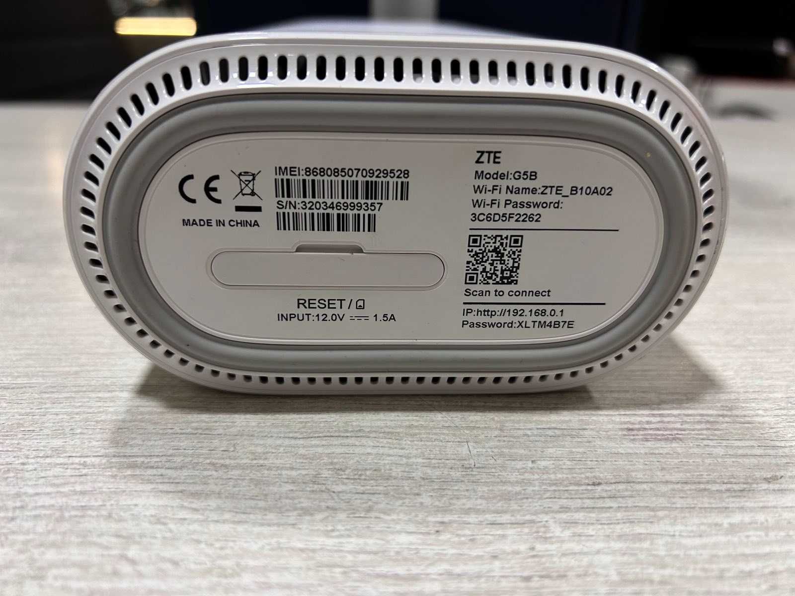 Настолен рутер ZTE G5B, Wi-Fi 6