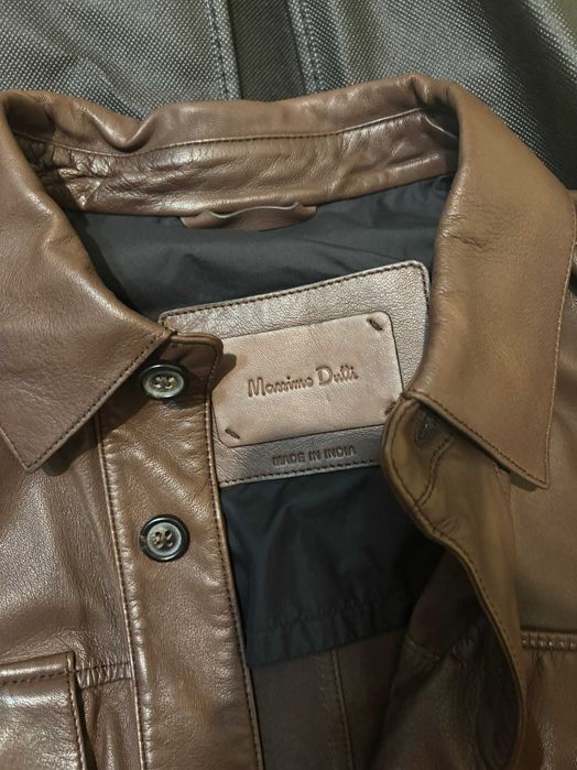 Кожено яке Massimo Dutti Nappa Leather - М