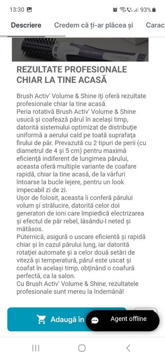 Perie de par Rowenta