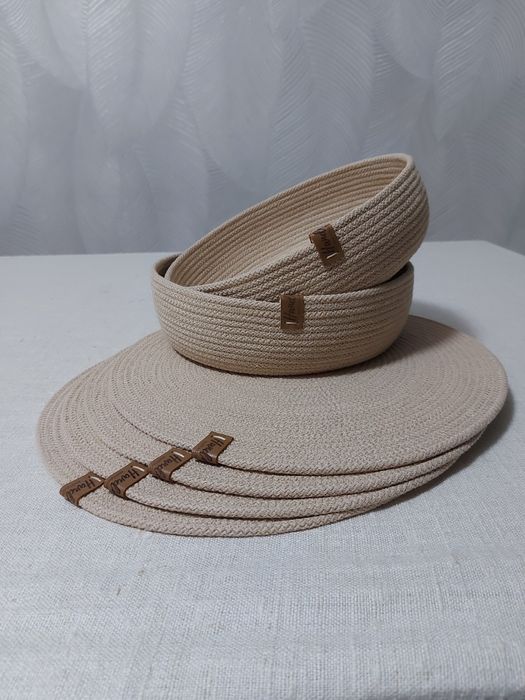 Корзина из шнура ручная работа