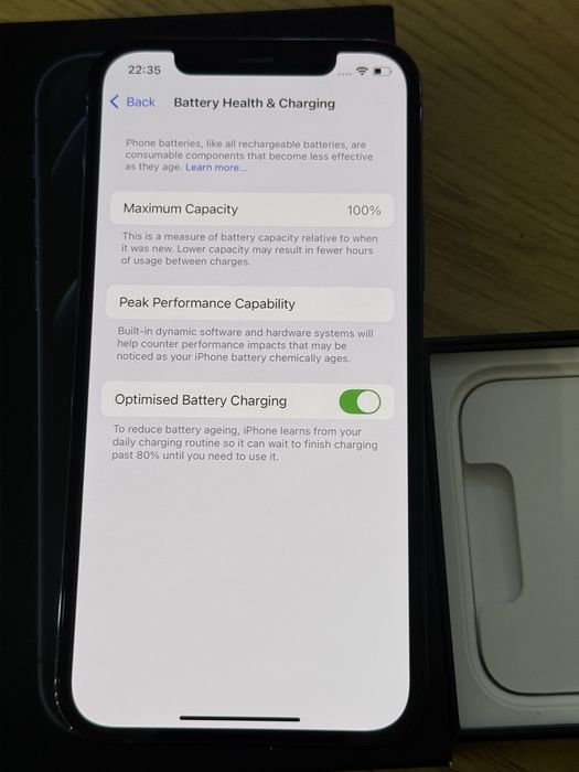 Бартер iPhone 12 Pro 256 blue 100%