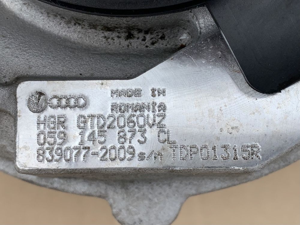 Turbo Audi 3.0 CRT CZV : 059145873CL, DB / GTD2060VZ, A4 A5 A6 A7 Q7
