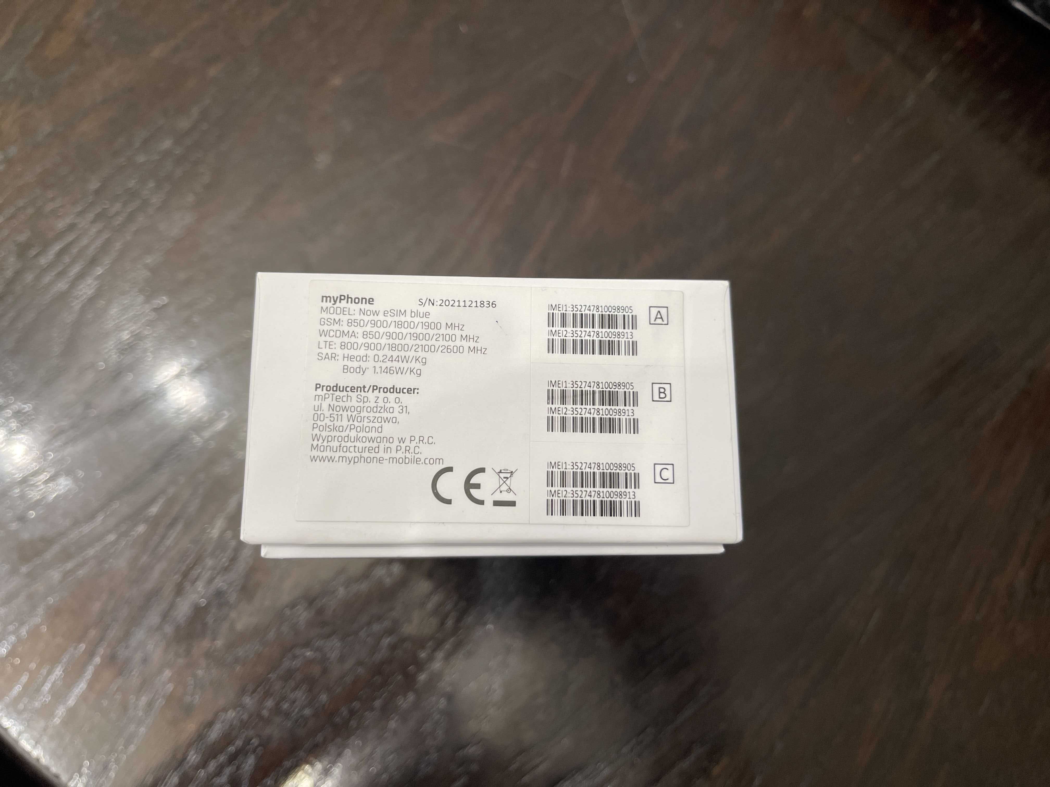НОВ!Смартфон myPhone - NOW eSIM, 6'', син  SD карта с памет 256 GB