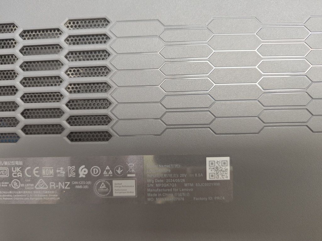 Laptop gaming Lenovo Legion LOQ RTX 4060 Ryzen 7 24GB RAM