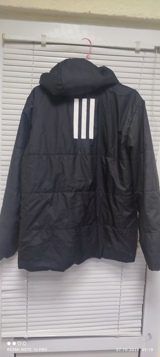 Мъжко яке Adidas с качулка – оригинал, черно