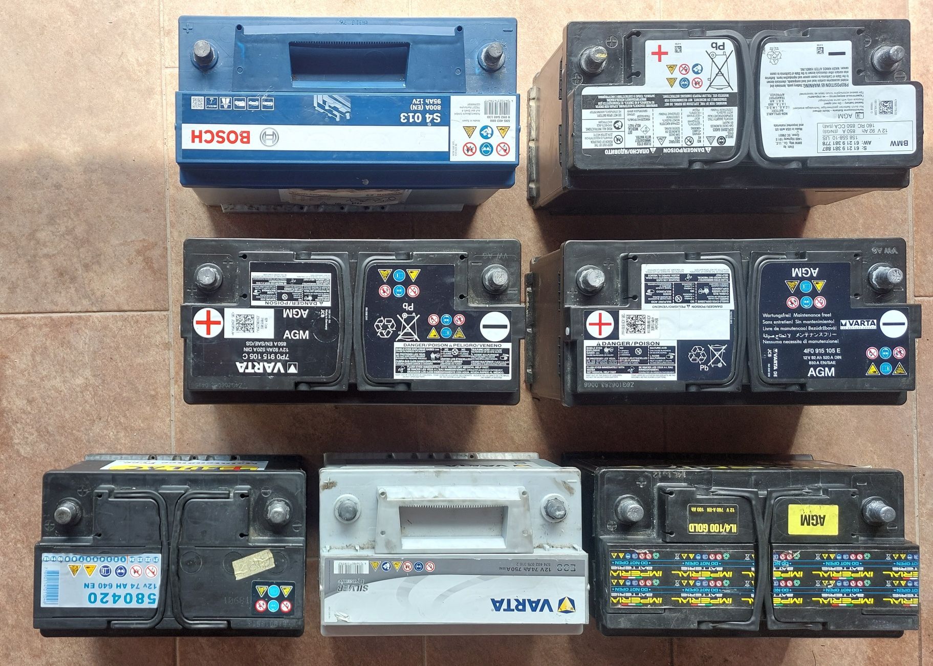 Baterii AMG Varta,Bosch, Imperial-100 Ah,95 Ah,92 Ah 74 Ah,72 Ah