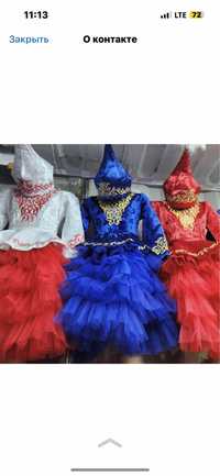 Национальный костюм на девочек казахские платья на наурыз