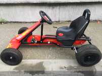 Cart/Kart cu pedale PUKY F1 pentru copii 6 la 12 ani rosu/negru