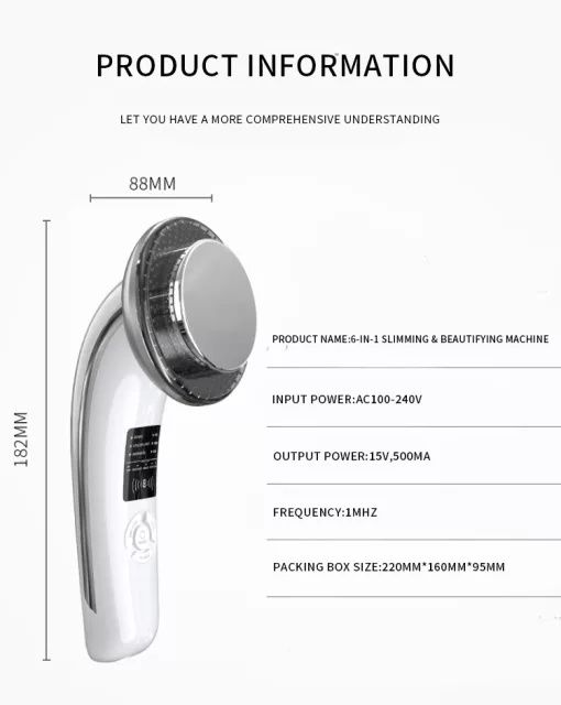 6 в 1 EMS масажор за кавитация за отслабване и целулит, ултразвук