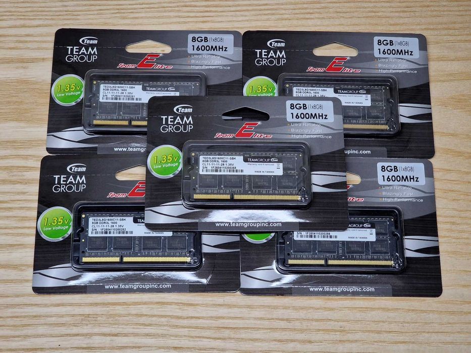 Нова 8GB DDR3L 1600Mhz TeamGroup Ram Рам Памет за лаптоп с гаранция!