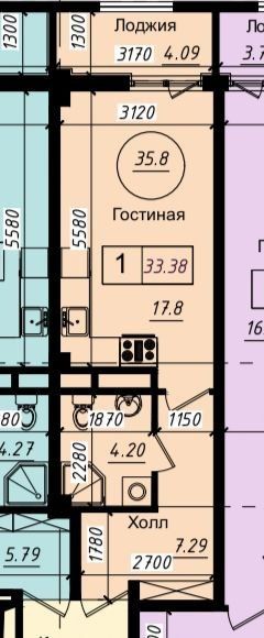 Юнусобод т-ни САМПИ НОВОСТРОЙКА котлован 27.3м2
