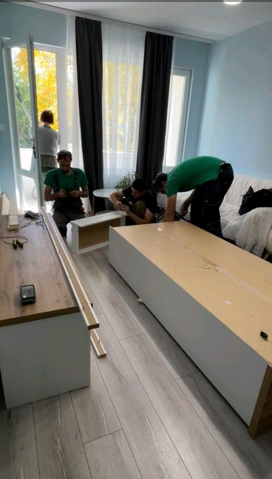 Професионален монтаж, сглобяване и демонтаж на мебели. Подови настилки