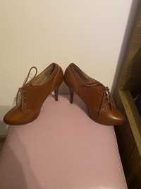 botine-dama Graceland,marimea 39,culoare maro-cognac