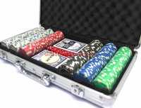 Poker servieta aluminiu 200 / 300 / 500 jetoane chips Sigilat