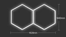 2 hexagoane led honeycomb sau alte configuratii