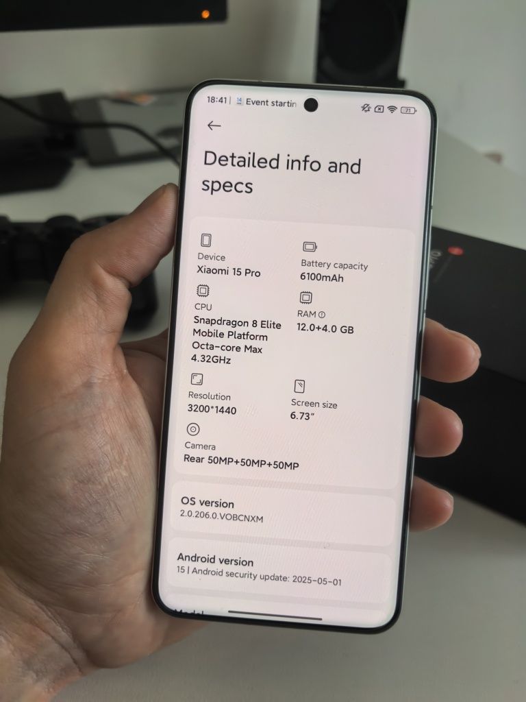 Xiaomi 15 Pro Snapdragon Elite