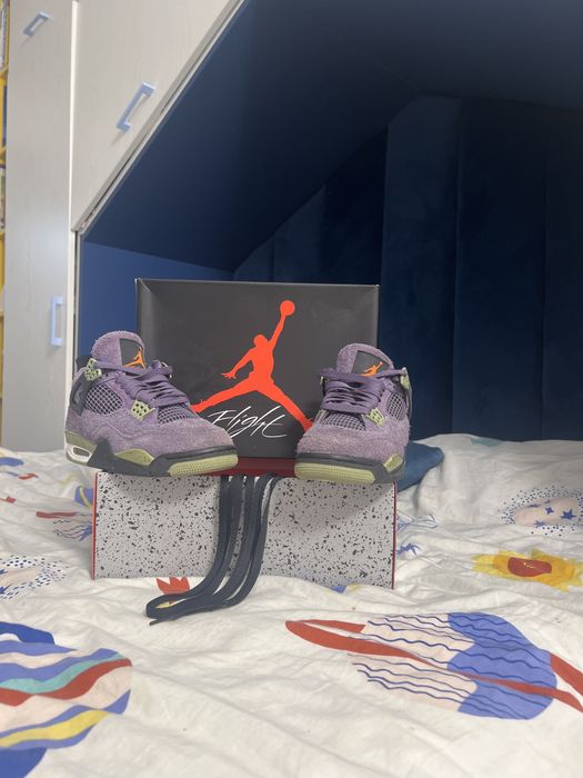 Jordan 4 roz cu negru si alb folosit odata fara uzuri