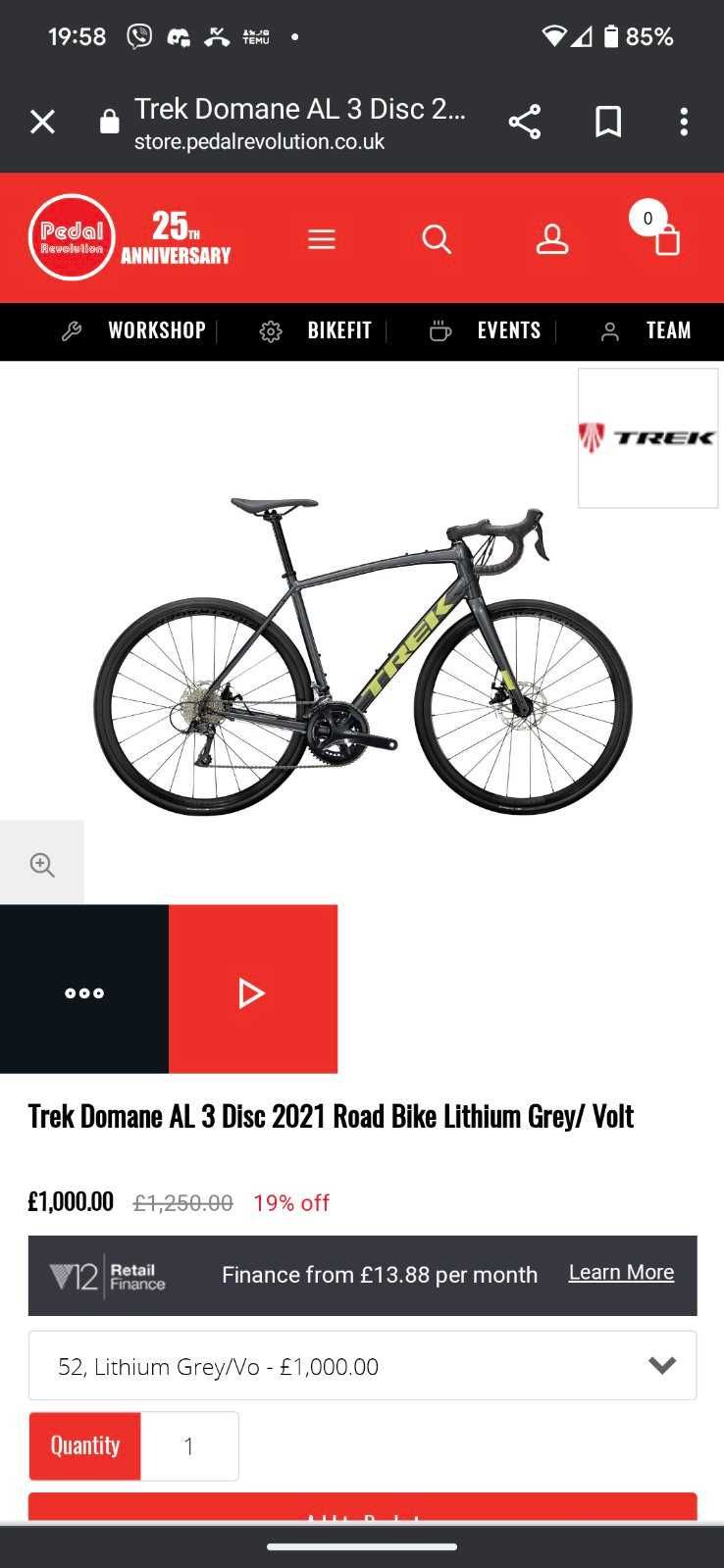 Велосипед - Размер М_Trek Domane AL 3 Disc 2021
