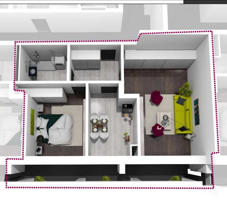 Ap 2 cam Tudor str. Livezeni/ Parcare inclusa/ 65 mp, prima inchiriere