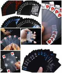 ЧЕРНИ  и Прозрачни PVC пластмасови водоустойчиви карти за покер