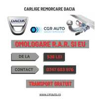 Carlige remorcare Dacia - 5 Ani Garantie