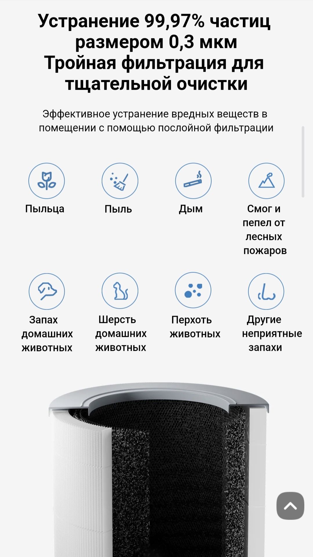 Очиститель воздуха Xiaomi Smart Air Purifier 4 Compact  2025