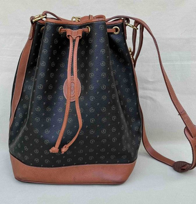POLLINI Superb Sac UmarTip Postas Vintage Piele Original Italia